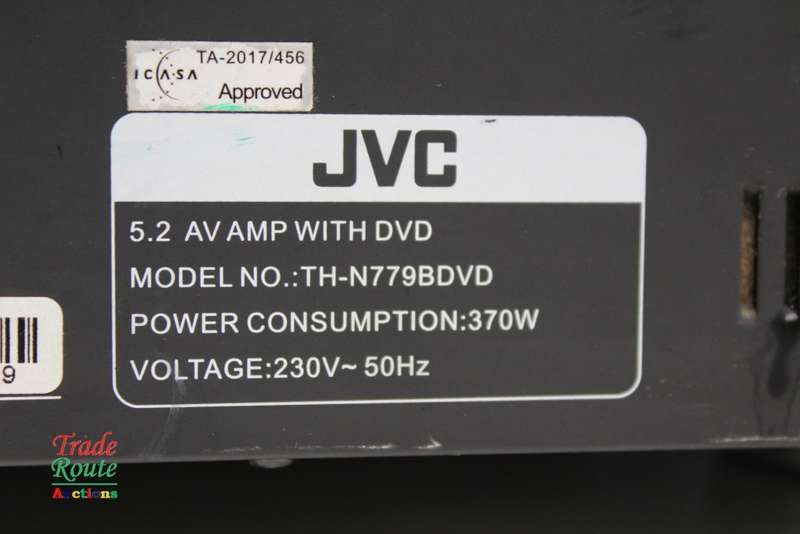 JVC RECEIVER JVC 5.2 AV AMP WITH DVD TH-N779BDVD [ for Spares / Repair - Salvage Item ]