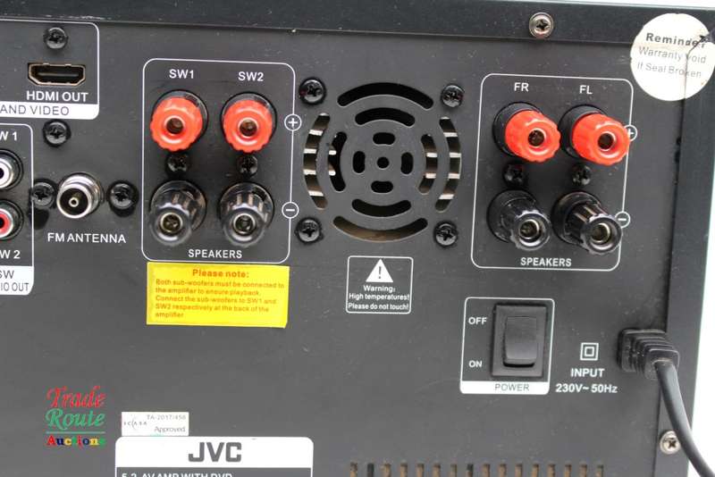 JVC RECEIVER JVC 5.2 AV AMP WITH DVD TH-N779BDVD [ for Spares / Repair - Salvage Item ]