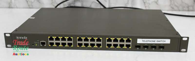 TENDA TEG3224P 24-Port 10/100/1000Mbps Gigabit with 4 Shared SFP PoE Managed Switch
