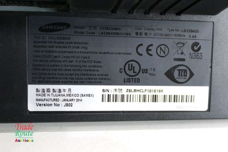 Samsung S22B420BW 22 inch LED Widescreen Monitor LED Backlit Business Monitor