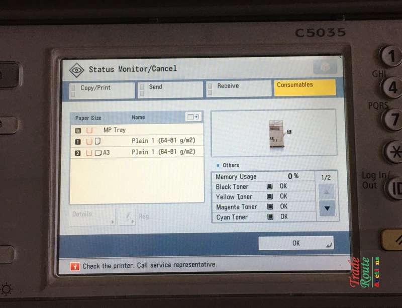 Canon imageRUNNER Advance C5035 Multifunction Colour Heavyduty Printer [COLLECTIONS ONLY / FAULTY ]