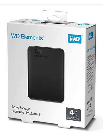 4TB External HDD - Western Digital WD Elements 4TB Portable External Hard Drive - Brand New