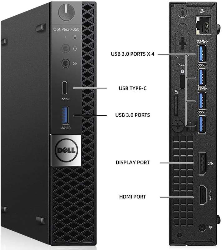 Dell OptiPlex 7050 Mini Desktop PC | 16GB RAM | 512GB SSD | Core i5 2.7Ghz