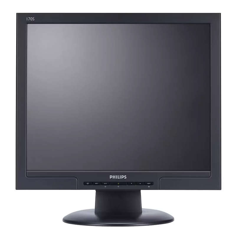 Philips 17-inch 170S 1280 x 1024 LCD Monitor Black - 170S8FB  Computer Monitor [DVI & VGA PORTS]