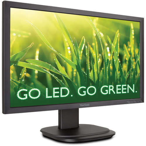 ViewSonic 24 inch Widescreen 1920x1080 16:9 LED Backlit Full HD LCD Monitor VGA DVI DisplayPort