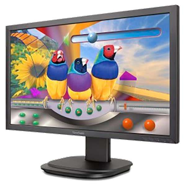 ViewSonic 24 inch Widescreen 1920x1080 16:9 LED Backlit Full HD LCD Monitor VGA DVI DisplayPort