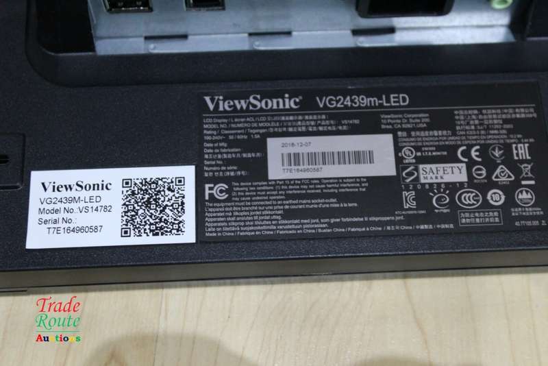 ViewSonic 24 inch Widescreen 1920x1080 16:9 LED Backlit Full HD LCD Monitor VGA DVI DisplayPort