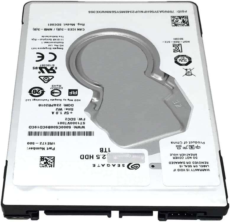 Seagate 1TB Laptop HDD - Notebook 1000GB Hard Disk Drive - ST1000VT001 (Slim 7mm)