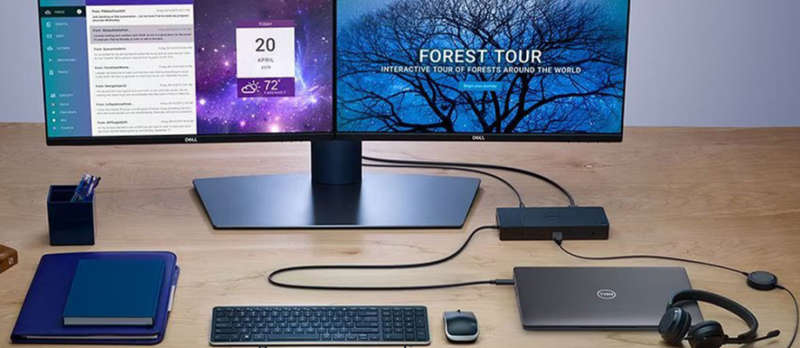 Dell WD19s Docking Station USB-C Type-C Dock K20A - Includes 130W Dell Power Adapter