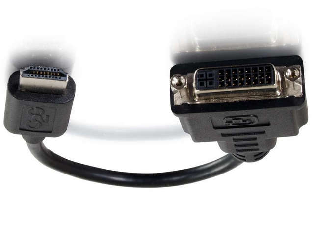 HDMI® Male to Single Link DVI-D Female Adapter Converter Dongle