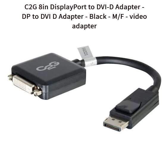 10 Pcs x DisplayPort to DVI-D Active Cable Adapter Converter  DisplayPort (M) to DVI-D (F)