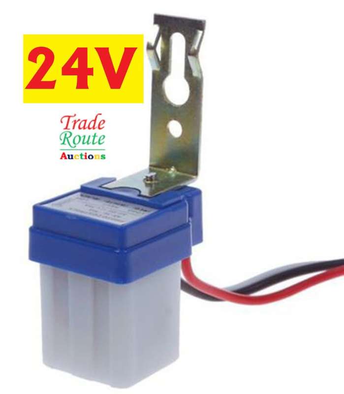 24V Day Night Sensor Auto Control Switch Day-light Switch Photo Control Day/Night On & Off Photocell