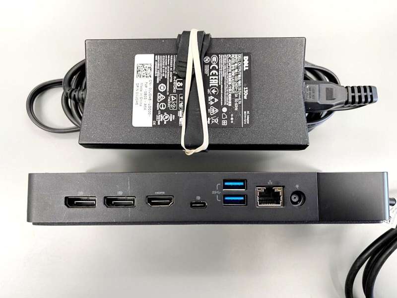 Dell WD19s Docking Station USB-C Type-C Dock K20A - Includes 130W Dell Power Adapter