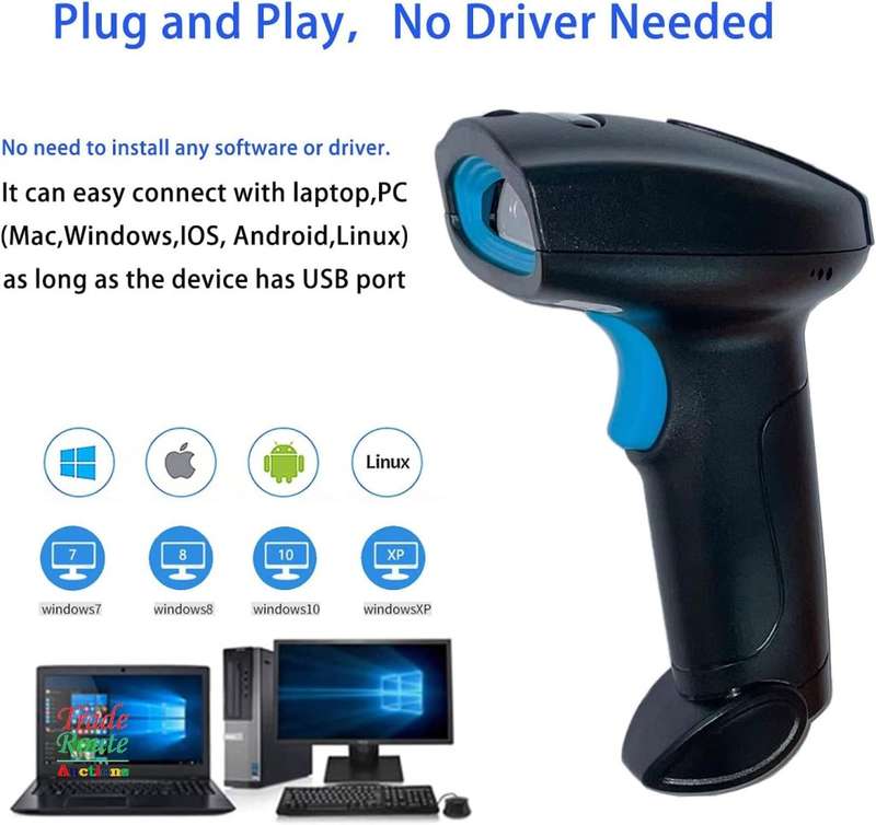 Barcode Scanner 1D/2D Wireless Handheld Automatic 2D QR Code Wireless