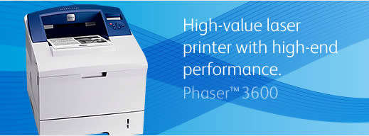 XEROX phaser 3600 laser printer 94% Toner Left - 1200 x 1200 dpi Print - Up to 38ppm Mono Print