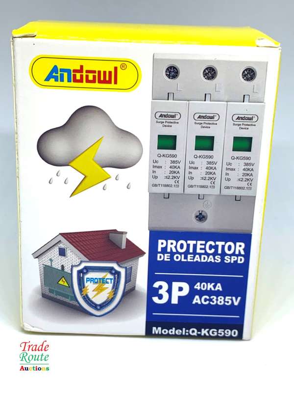 Surge Protector 3-Pole 3-Phase DIN Rail AC 385V 40KA SPD SURGE PROTECTOR