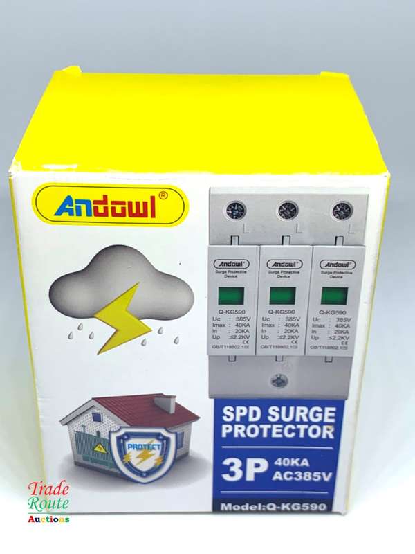 Surge Protector 3-Pole 3-Phase DIN Rail AC 385V 40KA SPD SURGE PROTECTOR