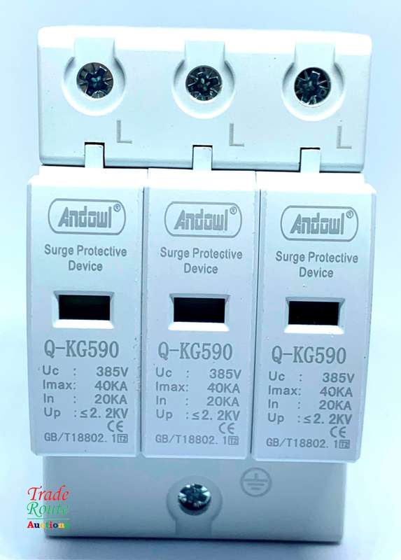 Surge Protector 3-Pole 3-Phase DIN Rail AC 385V 40KA SPD SURGE PROTECTOR