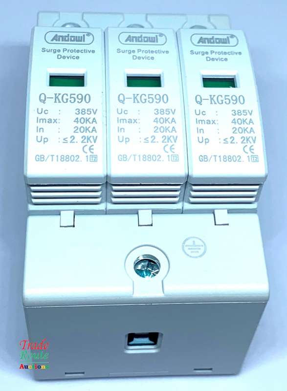 Surge Protector 3-Pole 3-Phase DIN Rail AC 385V 40KA SPD SURGE PROTECTOR