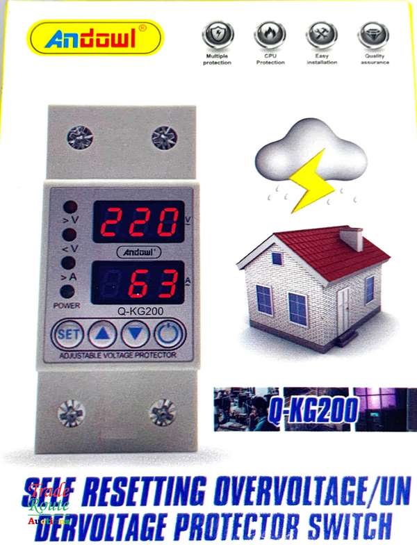 Over Voltage Under Voltage Protection Switch  Adjustable Self Resetting Overvoltage Protector Switch
