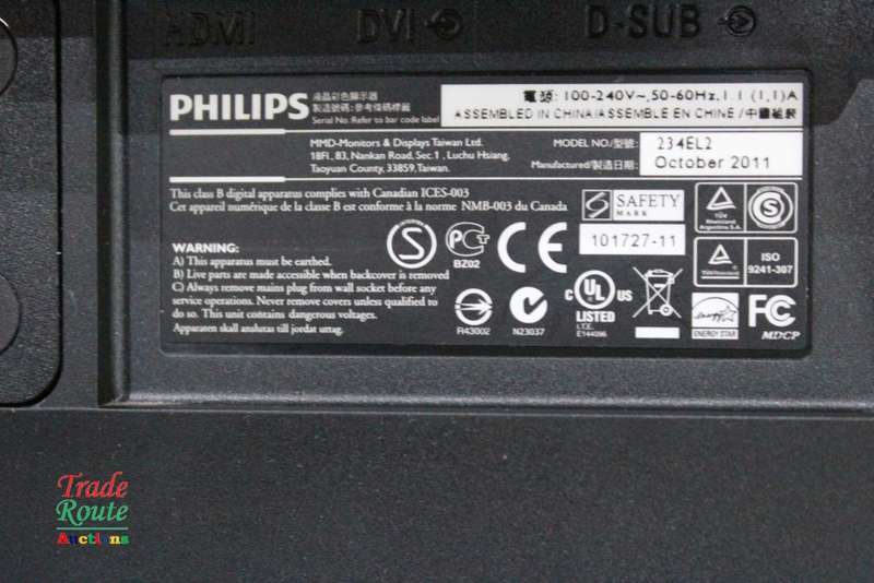 Philips 23inch Widescreen LED Monitor 1920 x 1080 - HDMI VGA DVI
