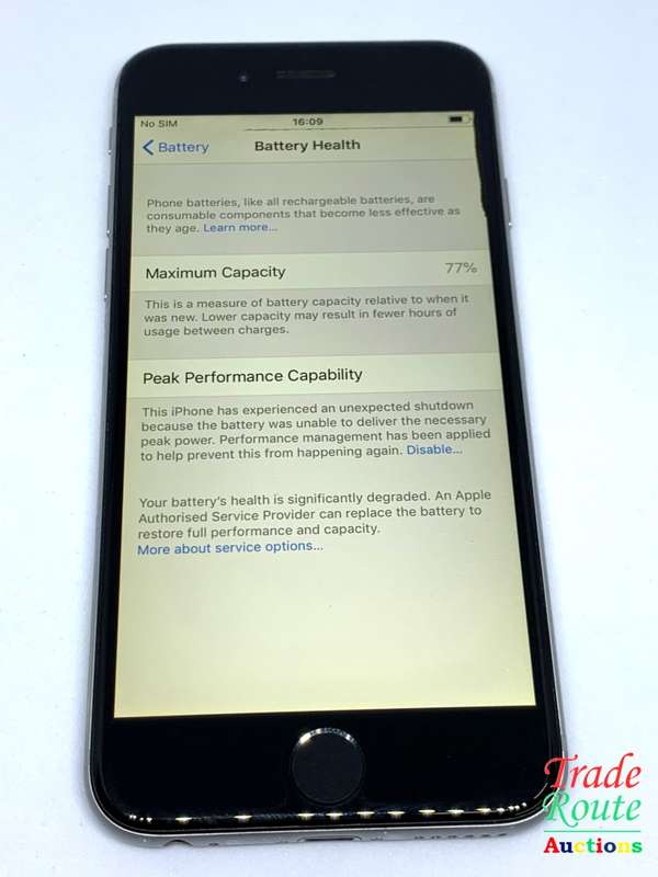 Apple iPhone 6 Space Grey (Pre Owned) SmartPhone (Unlocked to All networks)