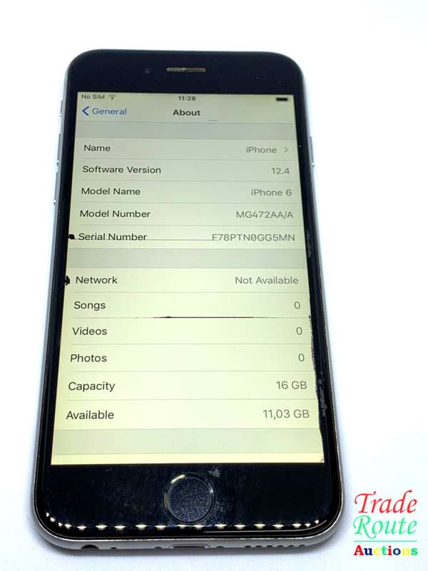 Apple iPhone 6 Space Grey (Pre Owned) SmartPhone (Marks & Lines on Screen)