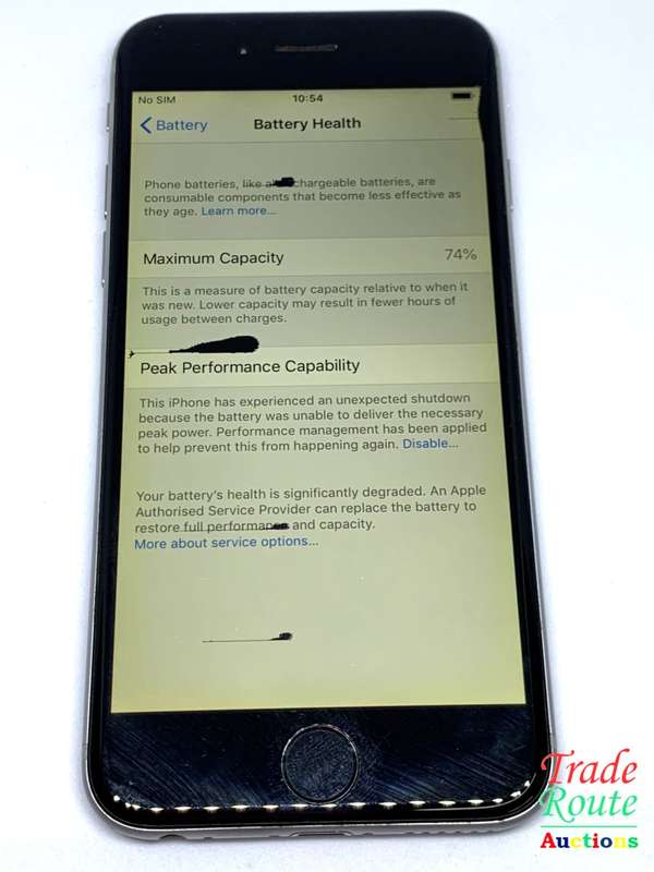 Apple iPhone 6 Space Grey (Pre Owned) Marks on Screen