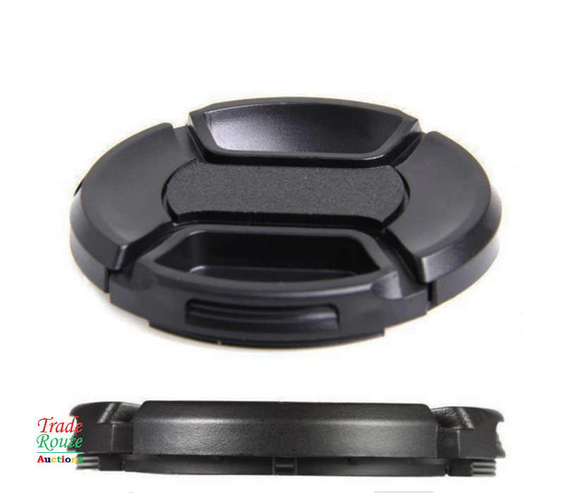 62mm LENS CAP Snap-On Center Pinch Camera Lens Front Cap For Canon Nikon Sony Alpha DSLR Lenses