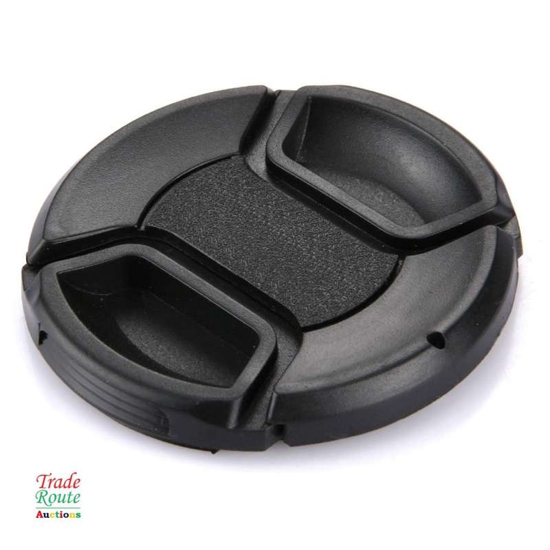 62mm LENS CAP Snap-On Center Pinch Camera Lens Front Cap For Canon Nikon Sony Alpha DSLR Lenses