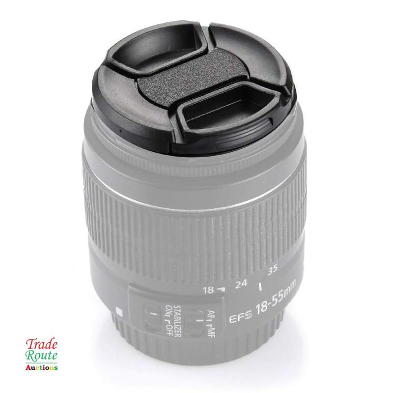 62mm LENS CAP Snap-On Center Pinch Camera Lens Front Cap For Canon Nikon Sony Alpha DSLR Lenses