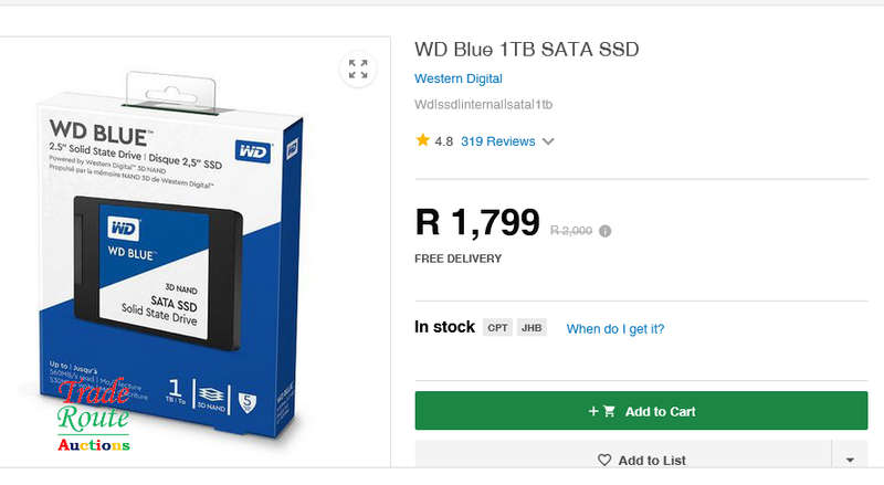 WD Blue 1TB SSD - Solid State Drive