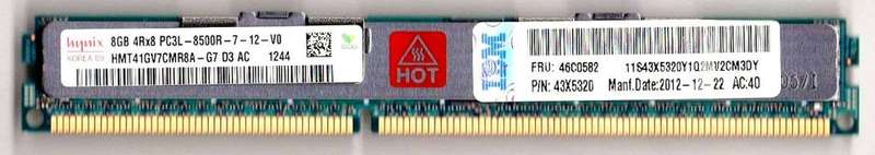 Hynix 8GB 4Rx8 PC3L 8500R Low-Profile RAM Memory Module - Only works with Server