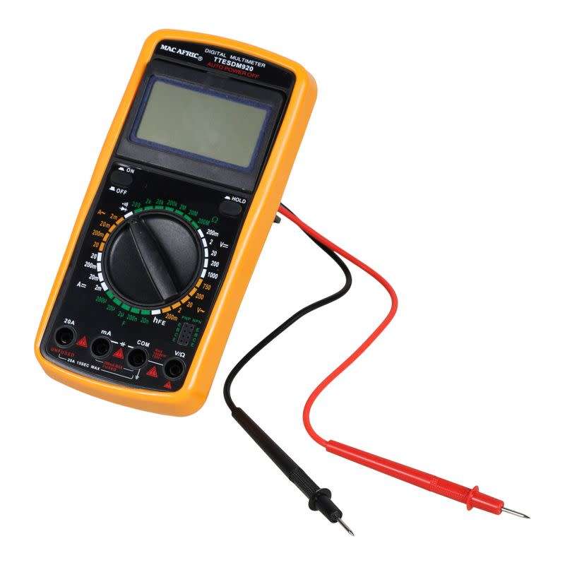 MAC AFRIC TTESDM920 Digital Multimeter - NEW OPEN BOX ITEM