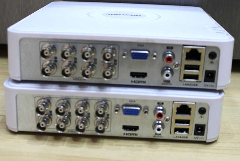 2 X Hikvision 8CH DVR Digital Video Recorders (Salvage stock for Spares or Repair)