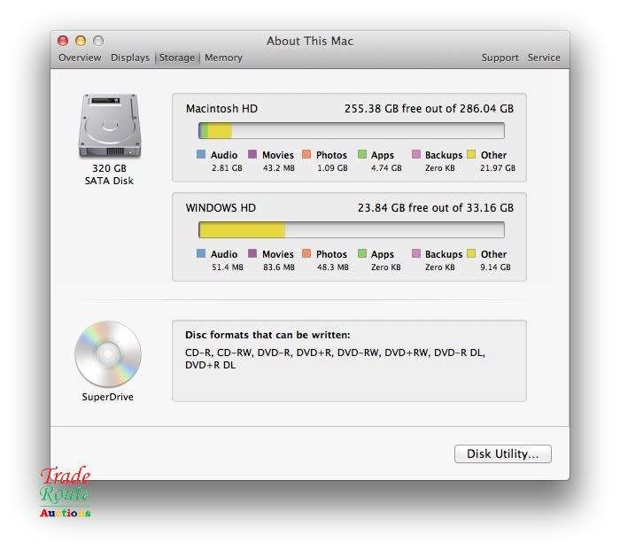 iMac 20-Inch `Core 2 Duo` 2.4Ghz - All in One COMPUTER Desktop - 2GB RAM - 320GB HDD