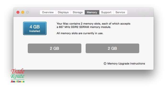 iMac 20-Inch `Core 2 Duo` 2.4Ghz - All in One COMPUTER Desktop - 4GB RAM - 320GB HDD