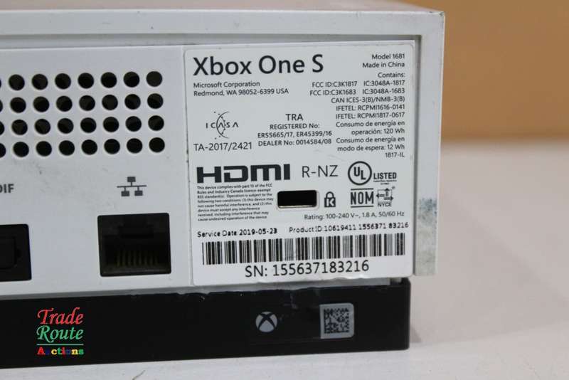 XBOX One S Console (WHITE) Model 1681 [ Salvage Stock for Spares/Repairs ]