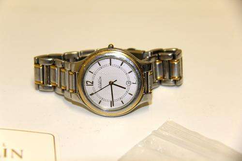 MICHEL HERBELIN DATE MEN'S TWO TONE WATCH - 12427.B