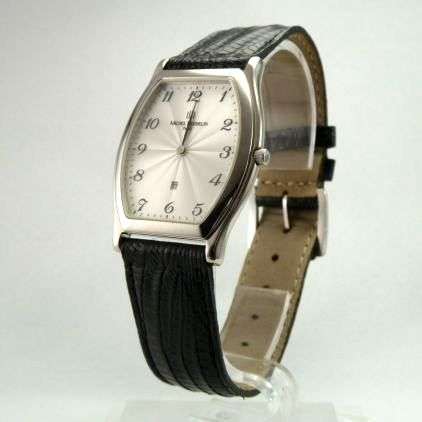 MICHEL HERBELIN CLASSIC DATE MENS LEATHER BAND WATCH - 16838 *** R 8,000-00 ***