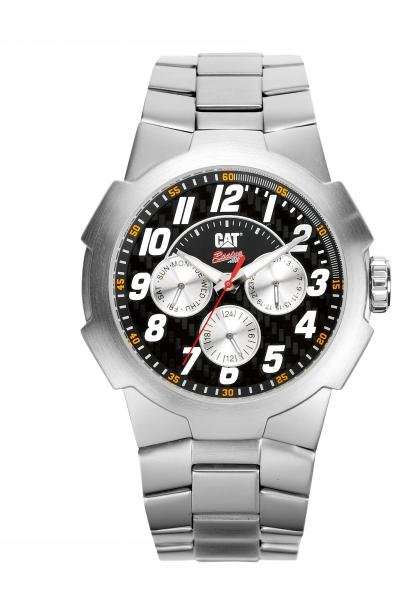 Men's Caterpillar RACING Multi Dial Steel Watch CAT r6 149 11 112 - Brand New in Box