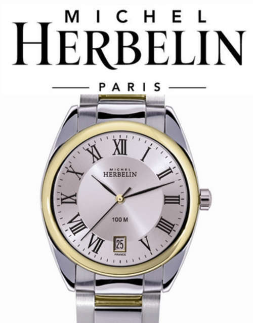 MICHEL HERBELIN MEN'S TWO TONE BRACELET WATCH - 12227/BT01 *** R 12,000-00 *** XMAS SPECIALS