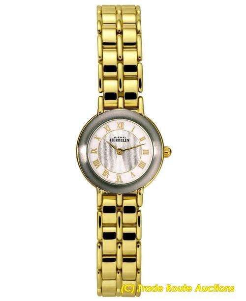 MICHEL HERBELIN WOMEN'S  GOLD PLATED BRACELET WATCH - 17069_BP21 *** R 8,000-00 *** XMAS SPECIALS