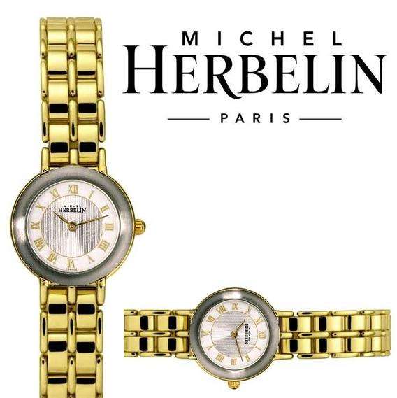 MICHEL HERBELIN WOMEN'S  GOLD PLATED BRACELET WATCH - 17069_BP21 *** R 8,000-00 *** XMAS SPECIALS