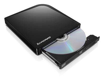 Lenovo SLIM External DVD MULTI RECORDER writer, USB Portable DVD Burner - CD REWRITABLE