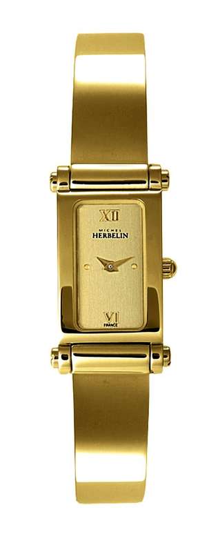 MICHEL HERBELIN Gold Plated Stainless Steel Womens watch 1048/MP13 - *** R 8,000-00 ***