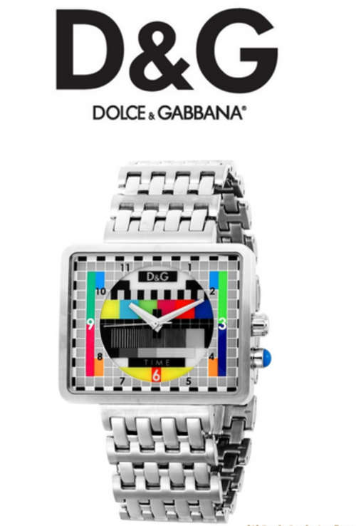 D&G Dolce & Gabbana Men's DW0754 Medicine Man Ext TV Case Analog Backlight Multicolor Dial Watch