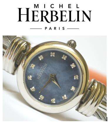 Michel Herbelin Womens Stainless Steel Cable Collection Band Watch 7020-B60-*** R 8,000-00 ***