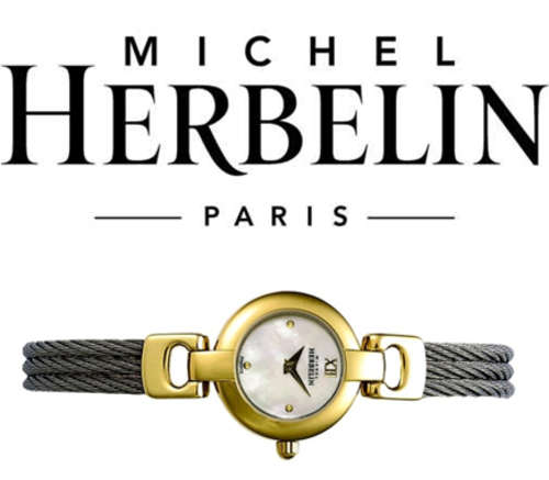 Michel Herbelin Womens S/S MOP Dial Cable Collection Band Watch 17005_BT19 *** R 8,000-00 ***