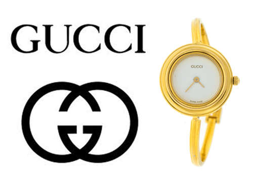 Authentic Gucci Gold Plate 11/12.2 Interchangeable Bezel Bangle Watch - Original Box!!!